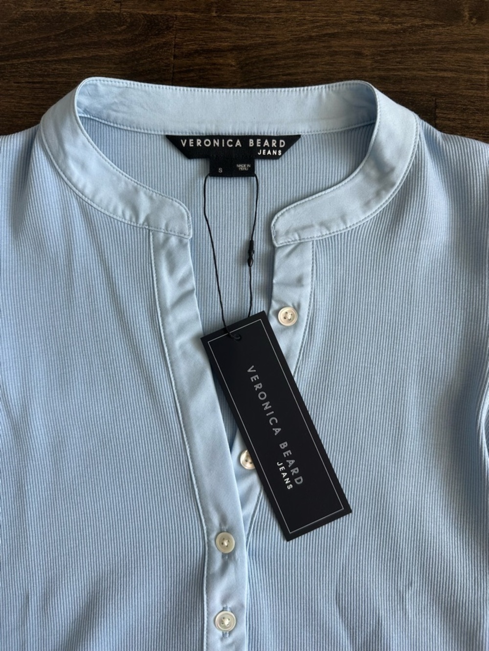 BNWT🩵 Veronica Beard Coralee Top - Lake Blue - Size S - Picture 4 of 6